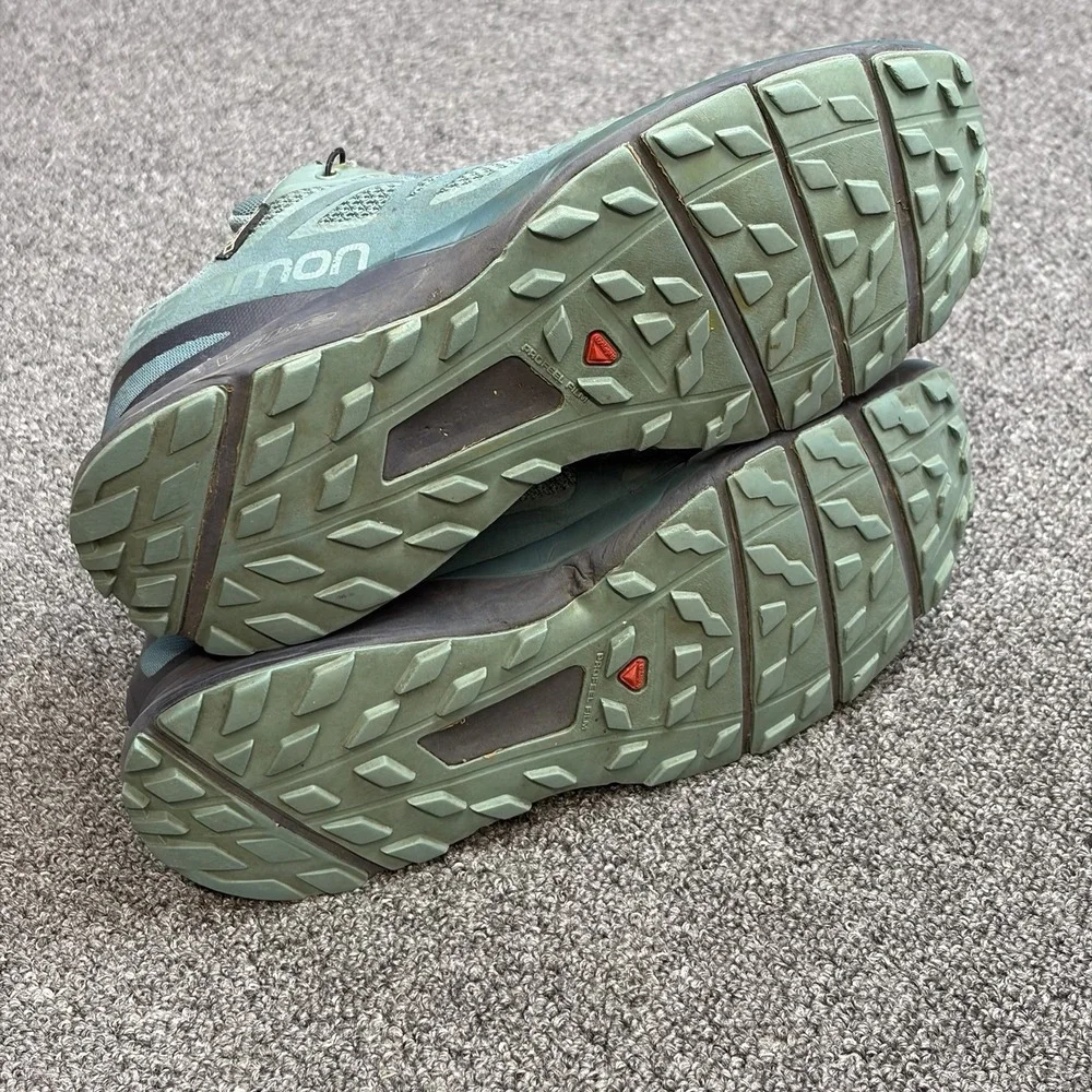 Salomon Sense Ride GTX Shoes Men 6 Women 7.5 Trail Running Gore-Tex Vibe Outdoor